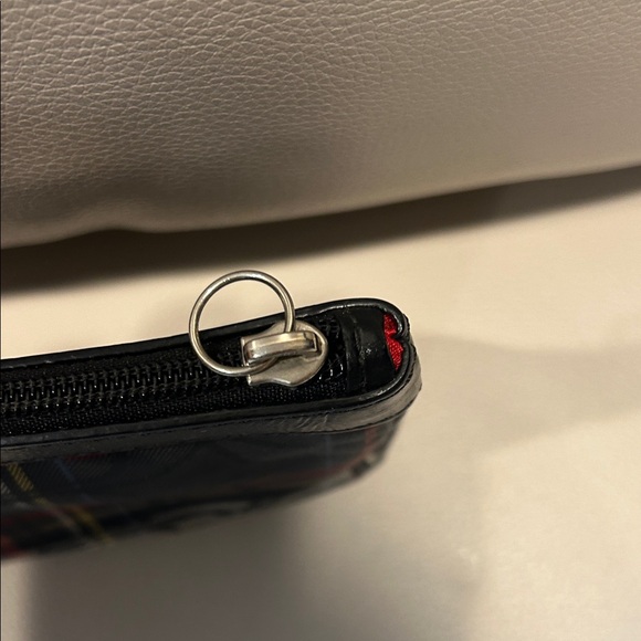 Coach Poppy Tartan Wristlet - Picture 7 of 9